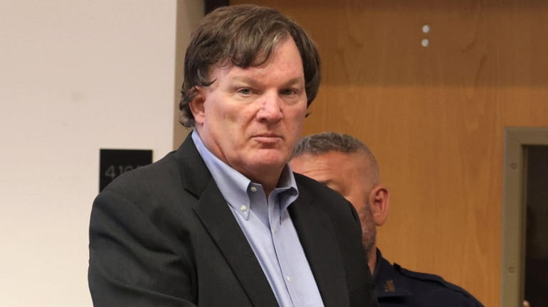 Accused Gilgo Beach killer Rex A. Heuermann appears before Judge...