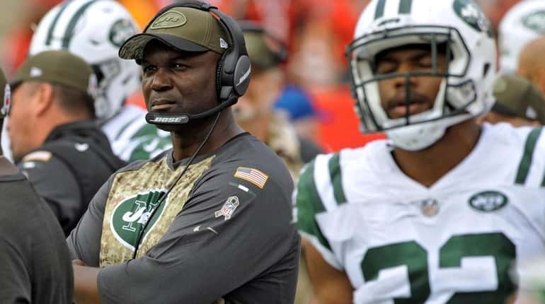 Jets head coach Todd Bowles during a game against the...