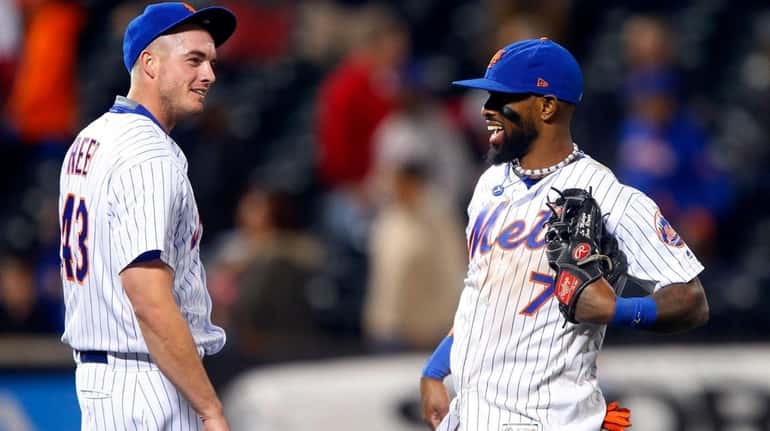 Jose Reyes and Addison Reed of the New York Mets...