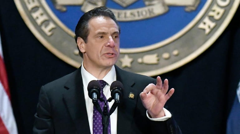 Gov. Andrew Cuomo delivers his state of the state address...
