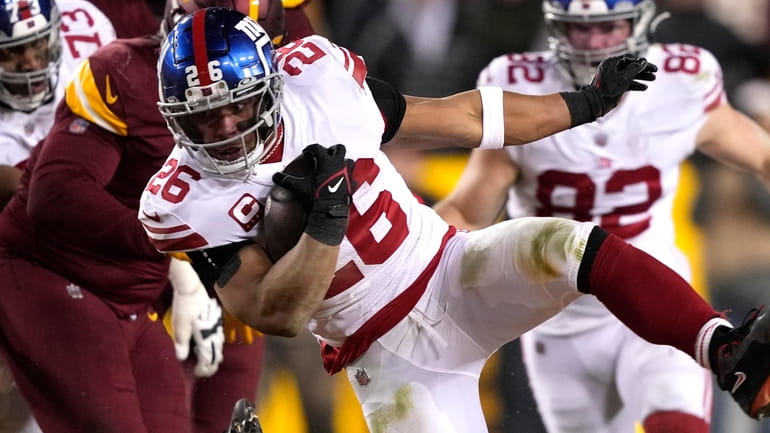 Giants running back Saquon Barkley was voted to the Pro...