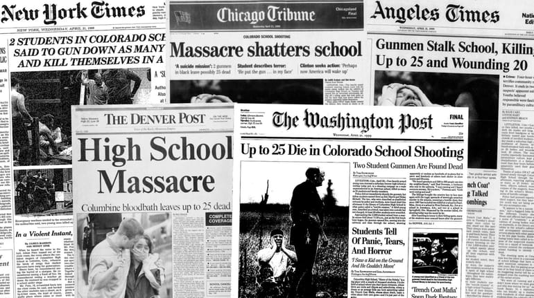 Front pages from April 21, 1999.