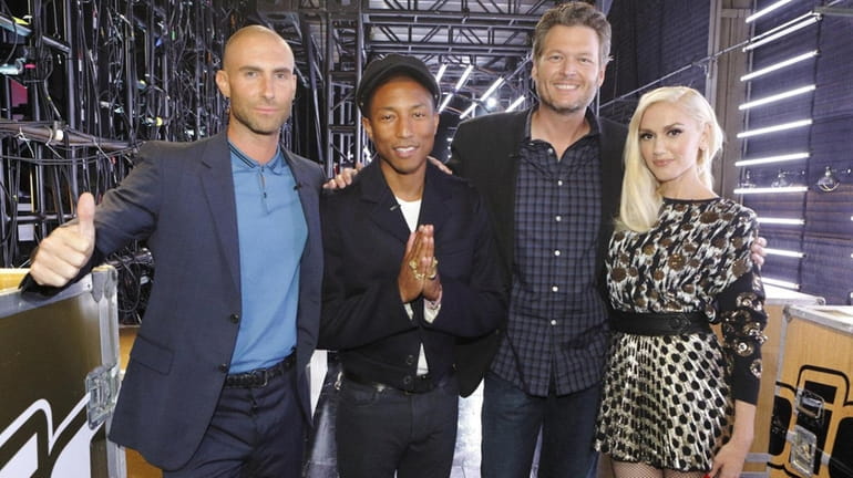 The judges of NBC's reality competition "The Voice" include, from...