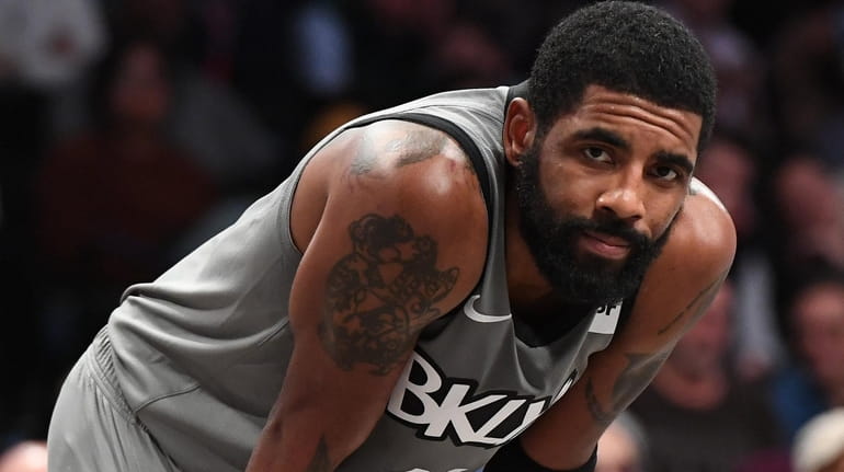 Brooklyn Nets guard Kyrie Irving against the Utah Jazz at...