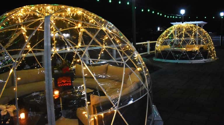 A pair of artificial igloos are available to reserve at...