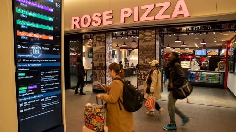 Rose Pizza has reopened at Penn Station.