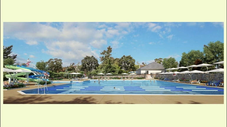 A rendering of the Roslyn Country Club Pool and Tennis...
