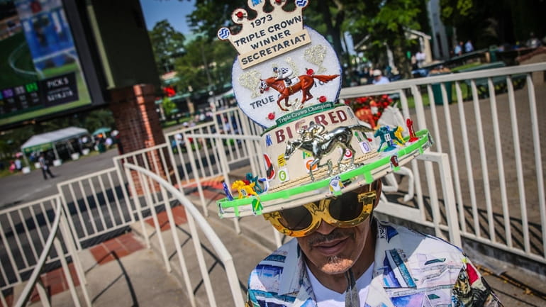 Edwin Collazo of Pennsylvania is all decked out Saturday to...