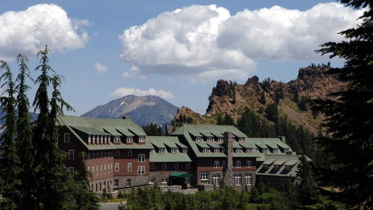 The 96-year-old Crater Lake Lodge in Crater Lake National Park,...