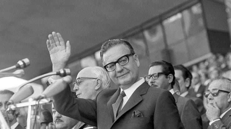 Chile's President Salvador Allende in Buenos Aires, Argentina, May 26,1973....