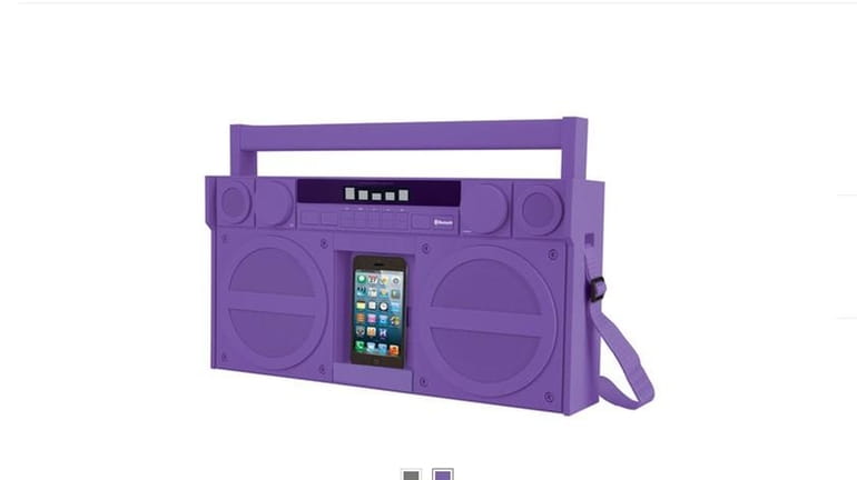 ihome put this retro, fun, boombox on sale for Cyber...