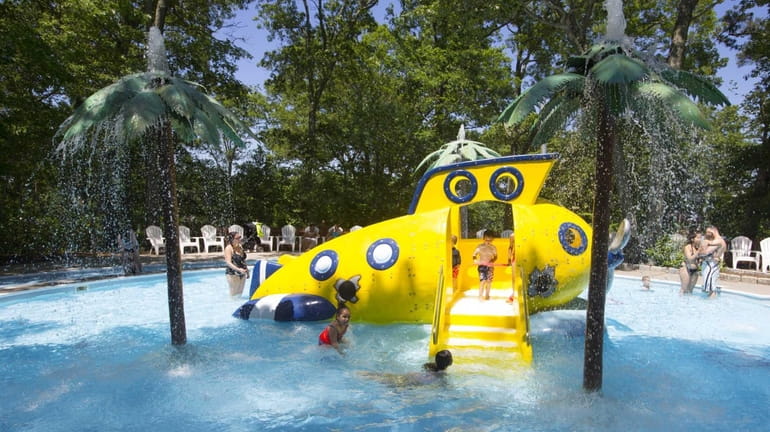 The yellow submarine replaced the elephant slide in 2015.