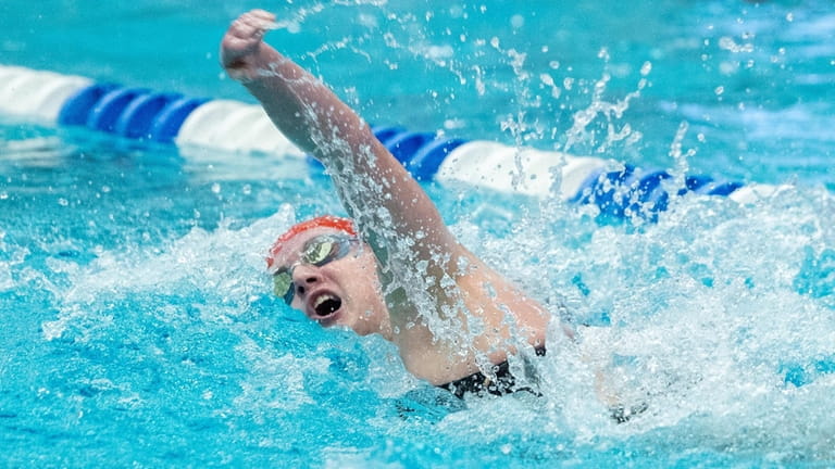 Sacred Heart Academy’s Cavan Gormsen in the 200 freestyle during the...