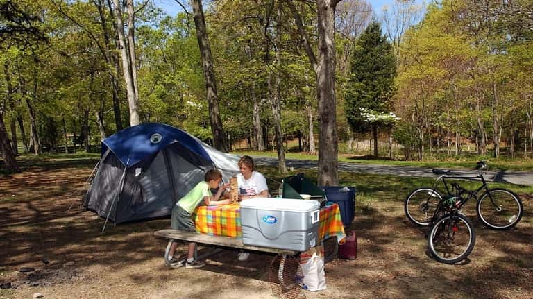 Suzanne Jolliver and her family love to go camping, especially...