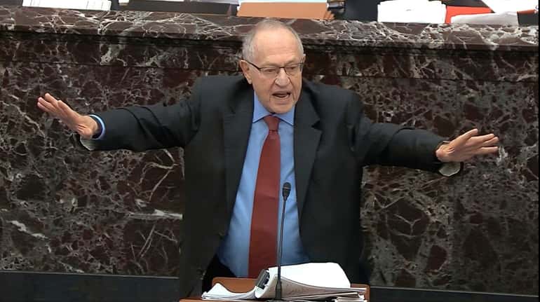 In this image from video, Alan Dershowitz, an attorney for...