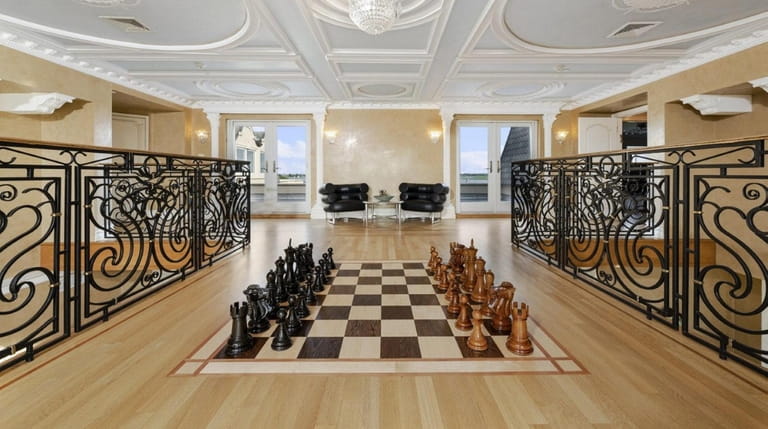 Ilana Kiselman had a giant chessboard inlaid into a floor at her...
