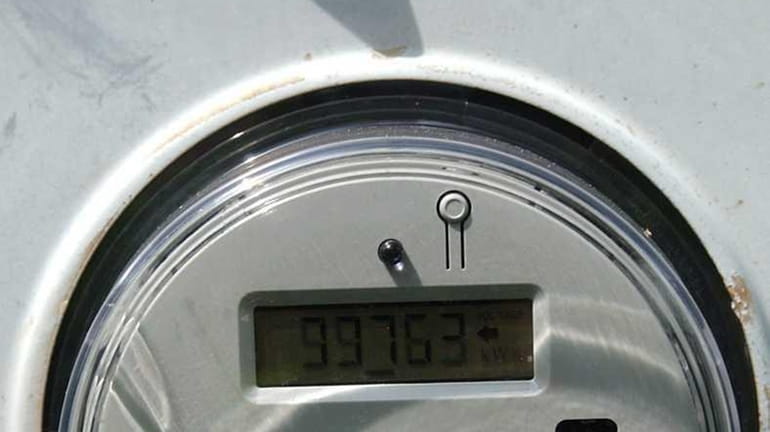 A net-metering electric meter