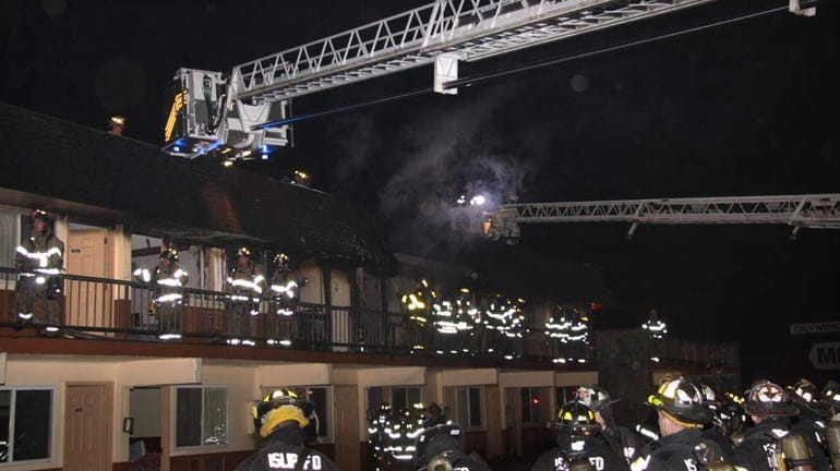 Seven fire departments were responding to a fire at the...