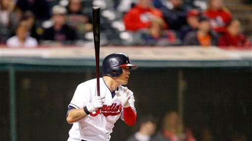 Cleveland Indians outfielder Shin-Soo Choo bats against the Chicago White...