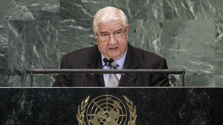 Walid Moallem, Foreign Minister of Syria, addresses the 67th session...