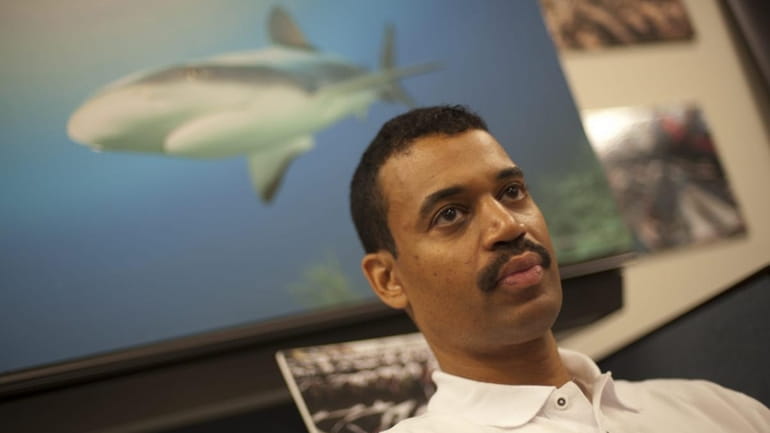 Suffolk County resident Krishna Thompson joins fellow shark attack victims...