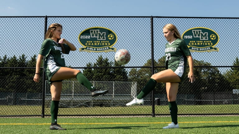 Sisters Maddie and Peyton Costello of Ward Melville High School...