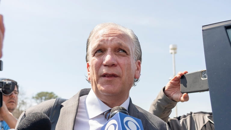 Former Nassau County Executive Edward Mangano leaves in federal court in...
