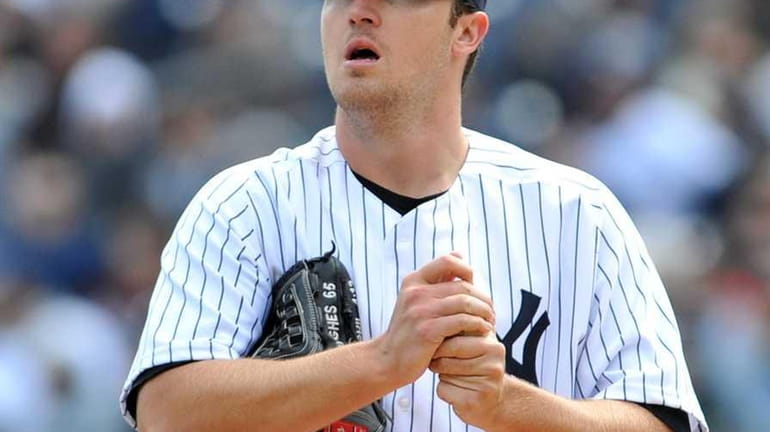 Yankees starter Phil Hughes. (Apr. 3, 2011)