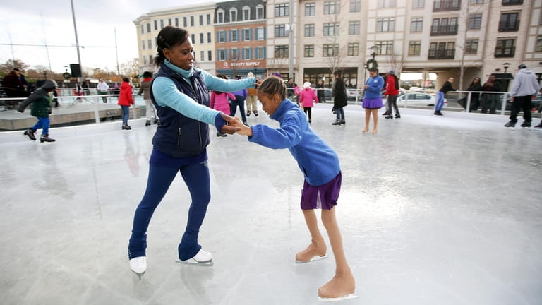 Glide across the ice at The Rinx at Wyandanch Plaza.