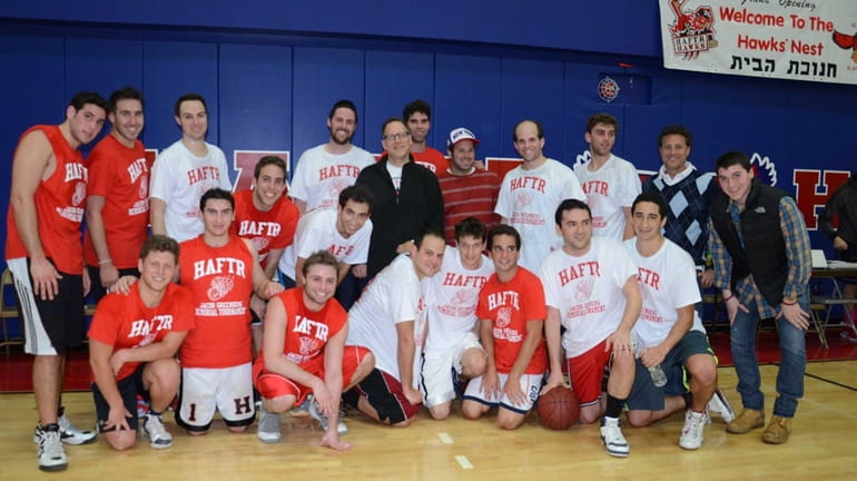 Alumni and coaches of the Hebrew Academy of Five Towns...