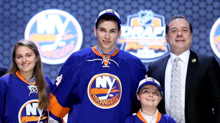 Michael Dal Colle is selected fifth overall by the New...