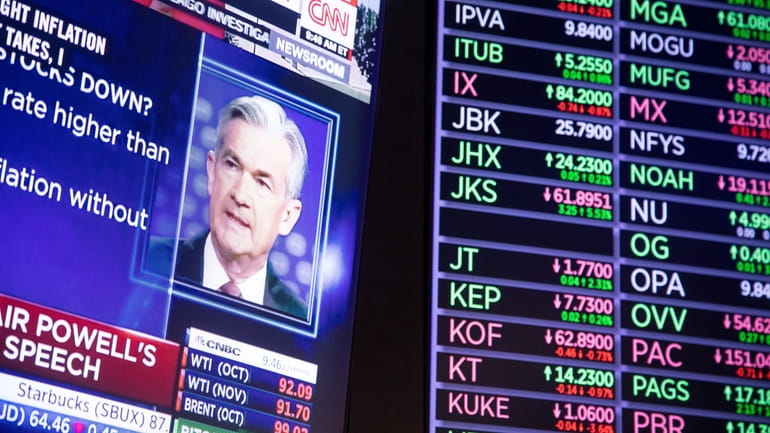 Stocks sank Aug. 26 as Fed  chairman Jerome Powell made it clear that...