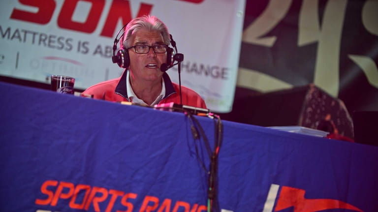WFAN host Mike Francesa hosts his Football Sunday radio show from...