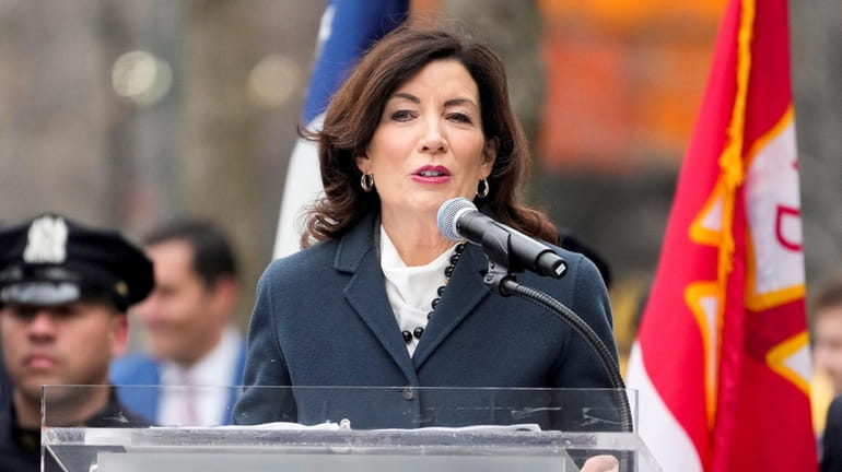 New York Gov. Kathy Hochul, who is convening a listening...
