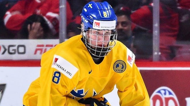 Rasmus Dahlin of Team Sweden during the IIHF World Junior...