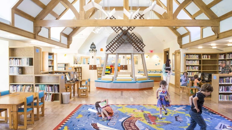The new children's wing at East Hampton Library in East...