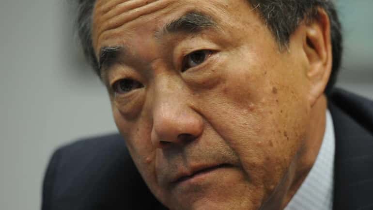 NY Islanders owner Charles Wang during an interview at Newsday....