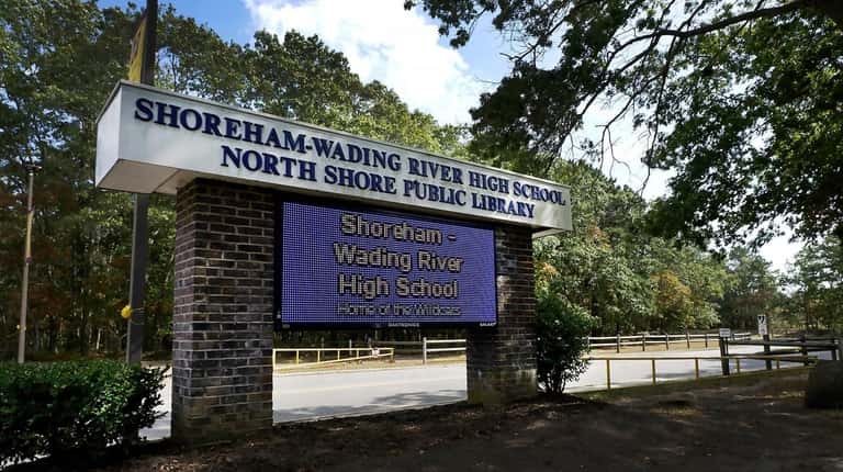 Shoreham-Wading River High School in Shoreham is holding virtual classes until...
