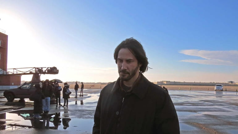 Actor Keanu Reeves filmed scenes for the 2014 action thriller...