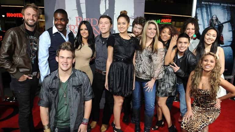 American Idol finalists gather for an outing to see "Red...