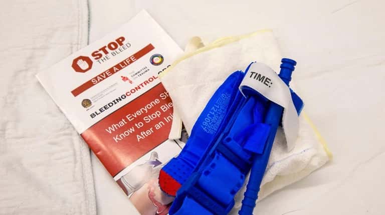 A typical "Stop the Bleed" medical kit, such as this...
