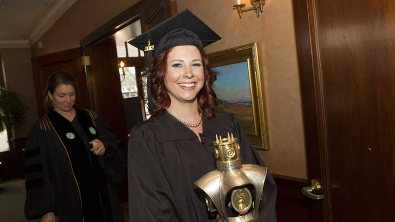 Valedictorian Jennifer Wamsley, 28, from East Northport got her B.S....