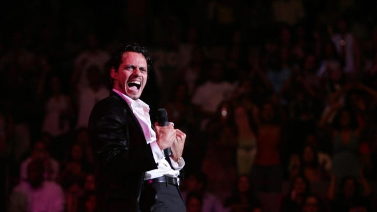 Marc Anthony performs live during the Juntos Tour concert at...