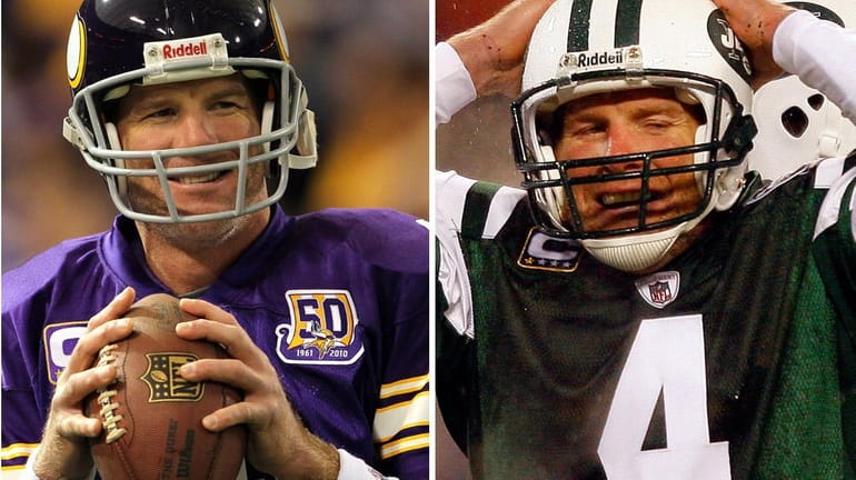 Brett Favre has had adventures in both New York and...
