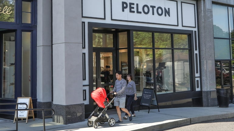  Peloton, which operates two Long Island showrooms, including this one in...