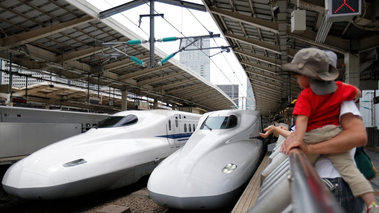  A new model of bullet train in Japan.