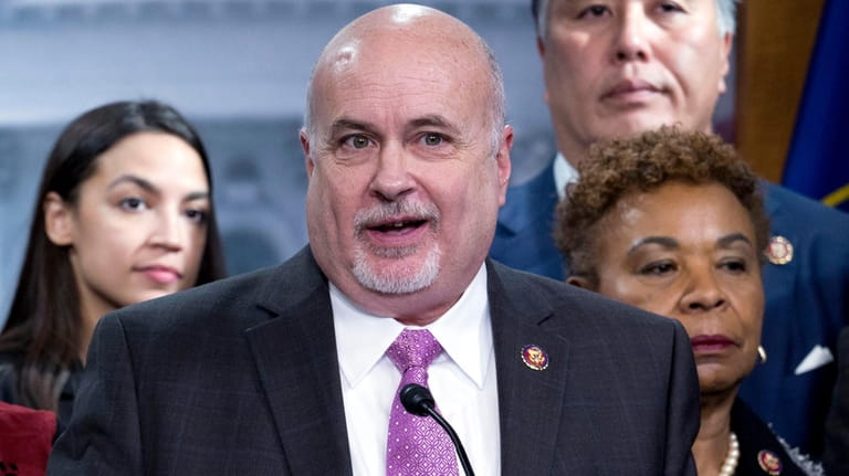 Rep. Mark Pocan, D-Wis., speaks during a news conference on...