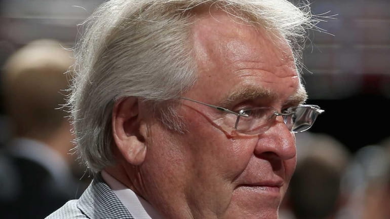 Glen Sather, president and general manager of the Rangers, prior...