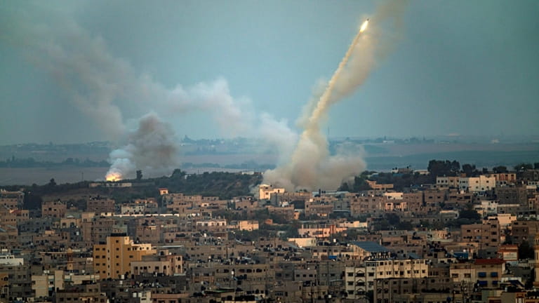 Rockets fired Wednesday toward Israel from the Gaza Strip.