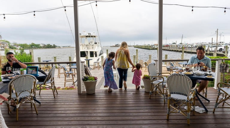 The LakeHouse in Bay Shore has a waterfront deck and...